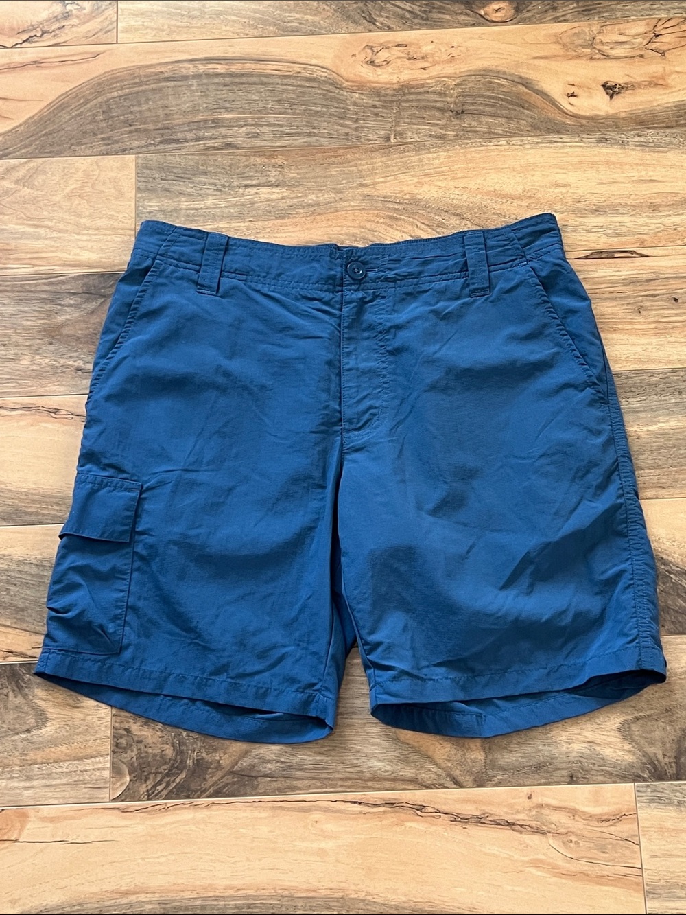 Columbia Cargo Casual Shorts Men’s Sz 32 Blue Hiking Fishing Outdoor Travel